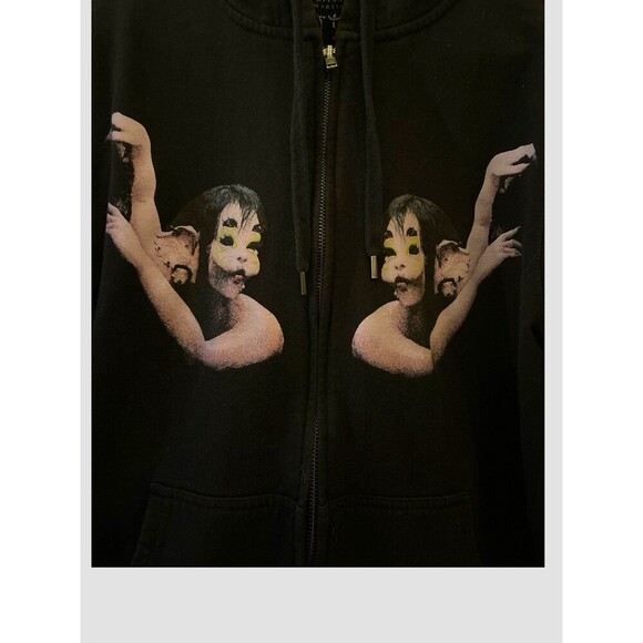 Melanie Martinez Portals Trilogy Tour Black Full Zip Hoodie w/Horns Size Small - Picture 3 of 6